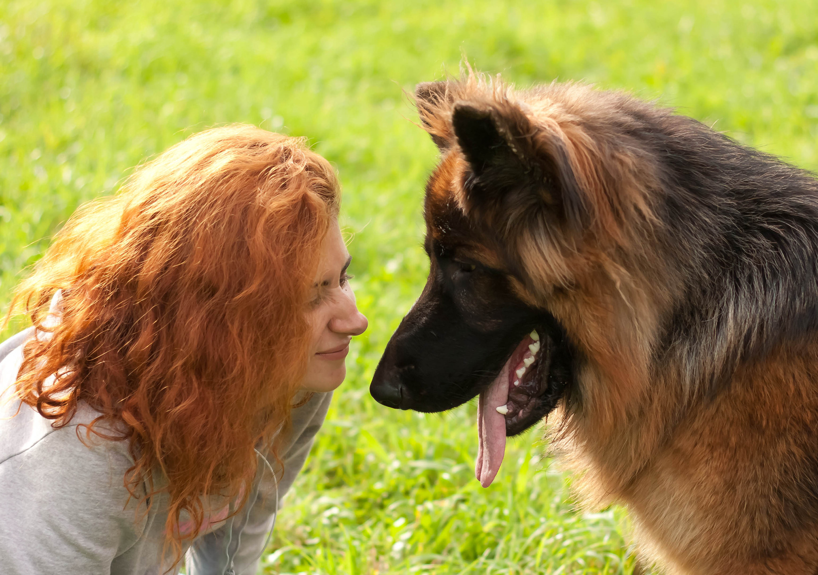 Woman and Dog